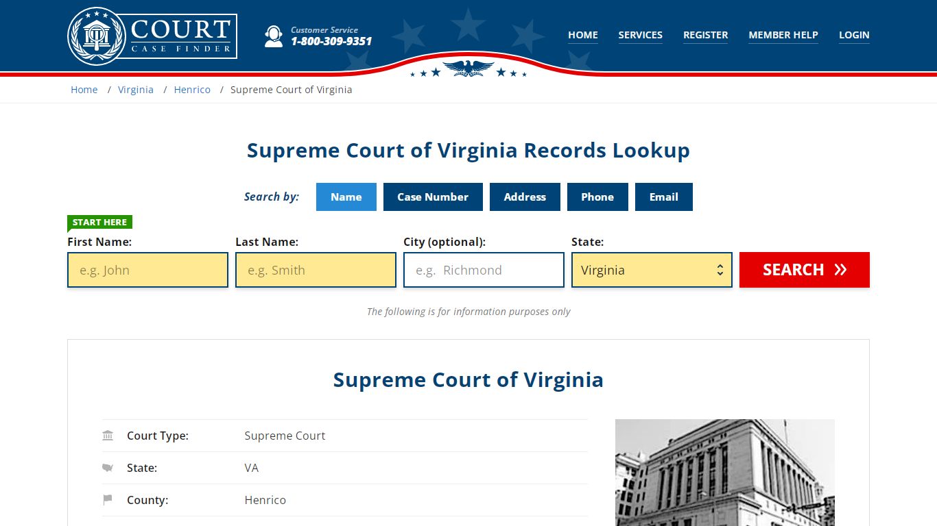 Supreme Court of Virginia Records | Richmond, Henrico County, VA Court ...